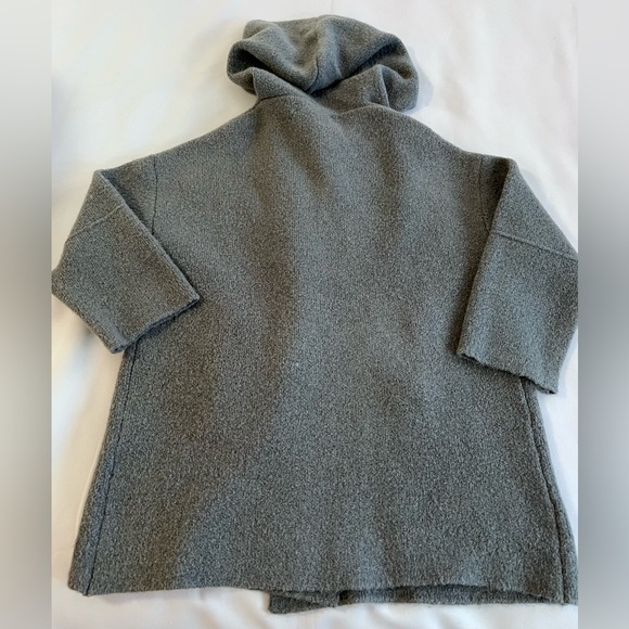 ZARA Women’s Size‎ Medium knit  Button Front cardigan  Coat Gray - Picture 8 of 8